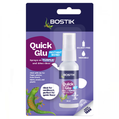 BOSTIK QUICK GLUE Non-Aerosol Spray Glue 29ML